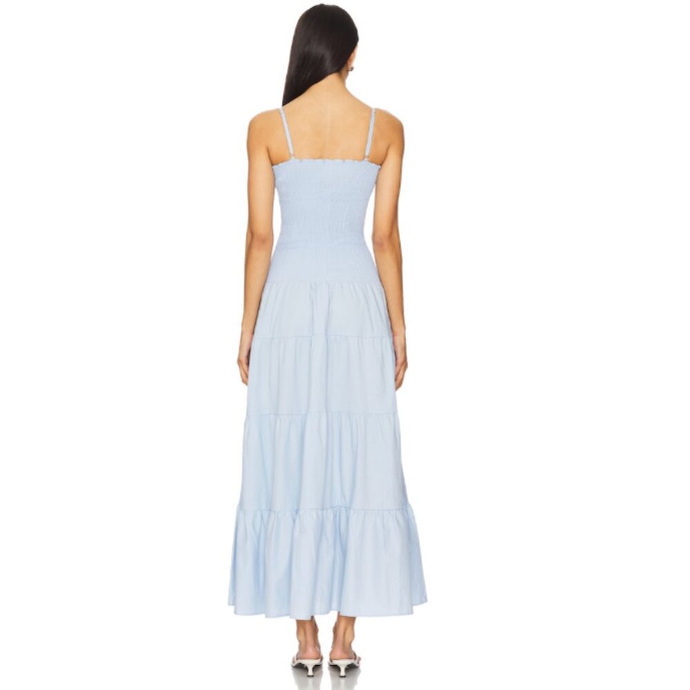 PEIXOTO Clementine Maxi Dress in Cloud Blue (size small) - Picture 3 of 4